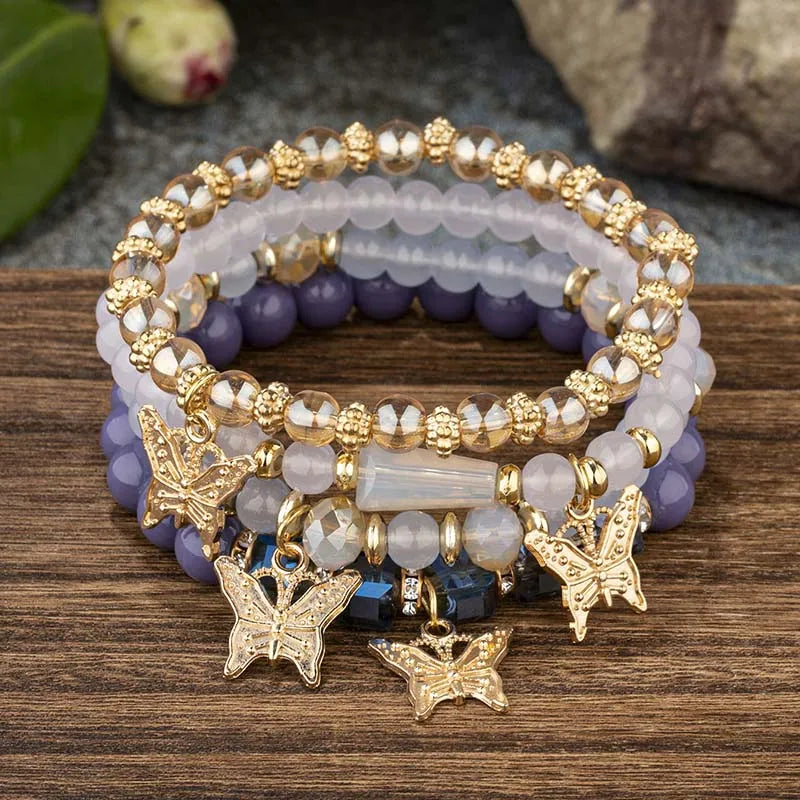 Bohemian Butterfly Charm Bracelet Beads