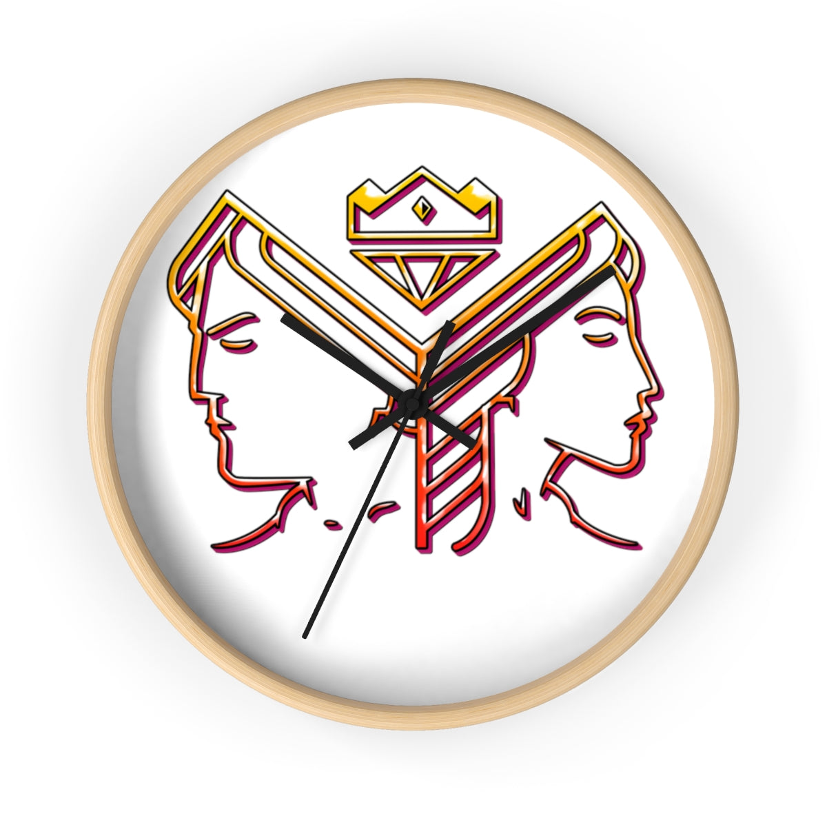 Kings N Queens of Posh Logo Wall clock