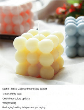 Decorative Big Cube Bubble Candle