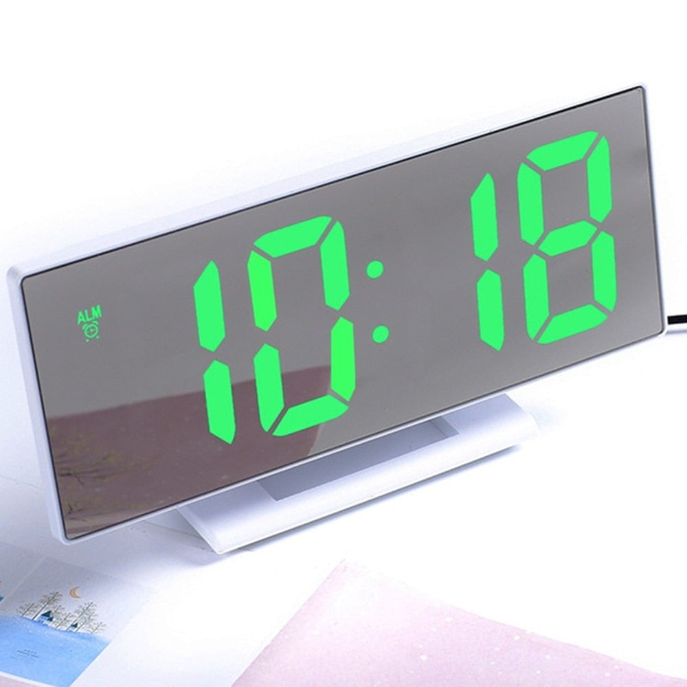 Curved Screen LED Digital Clock