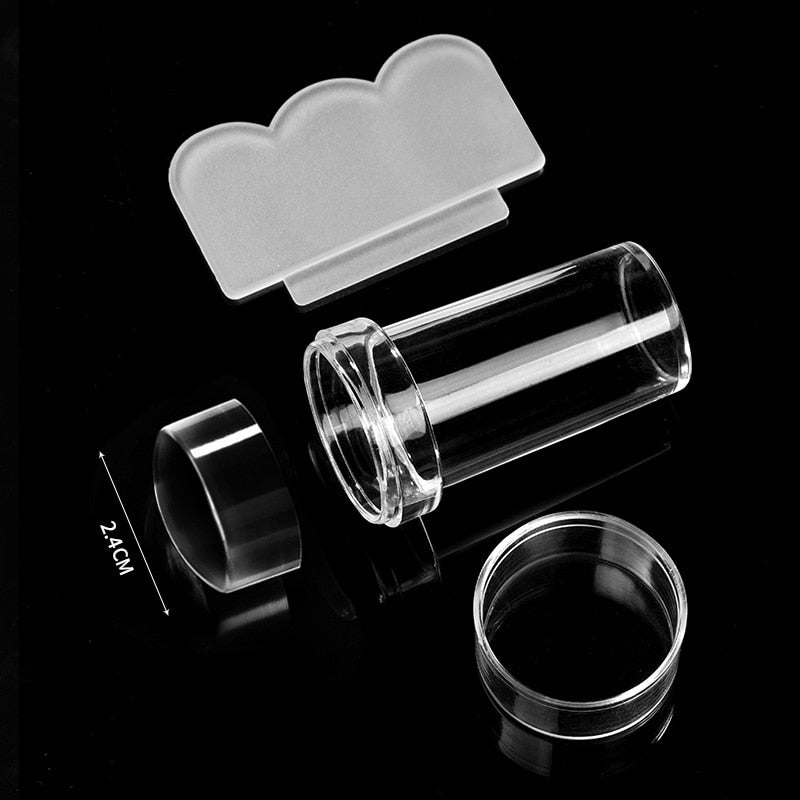 Transparent Nail Silicone Stamper And Clear Jelly Stamper