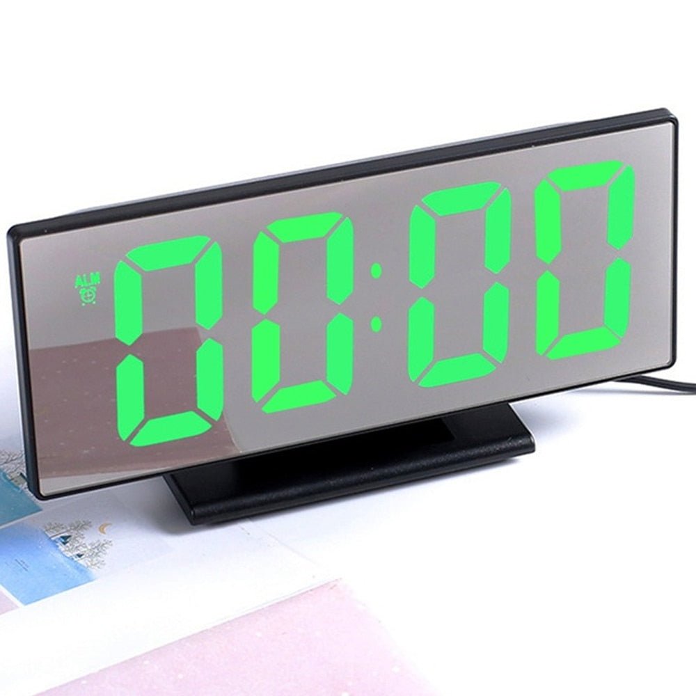 Curved Screen LED Digital Clock