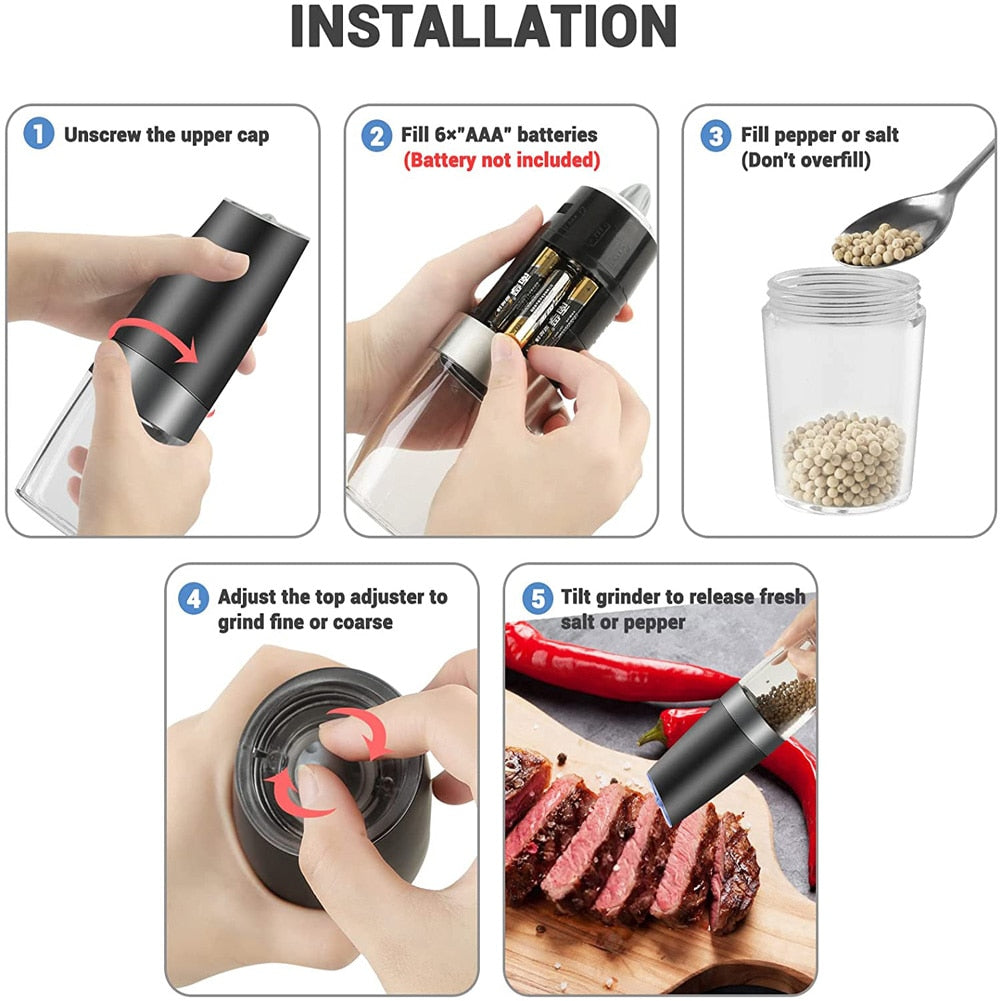 Automatic Salt and Pepper Grinder