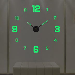 Luminous Frameless Wall Clocks