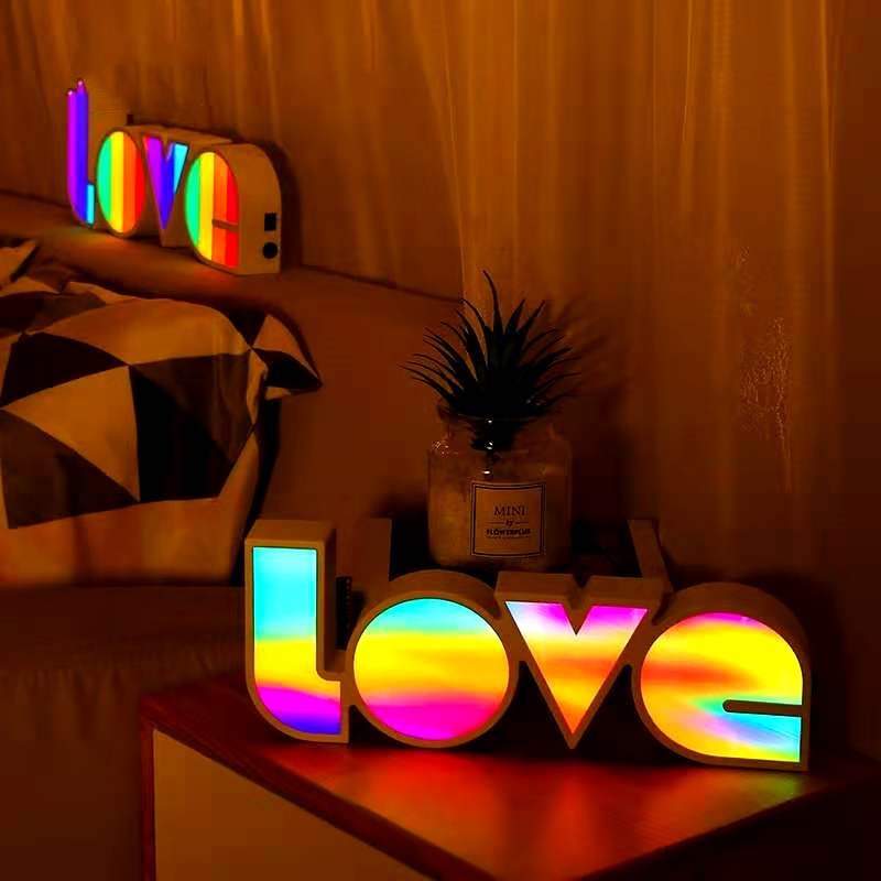 LOVE Letter Modeling LED Night Lamp
