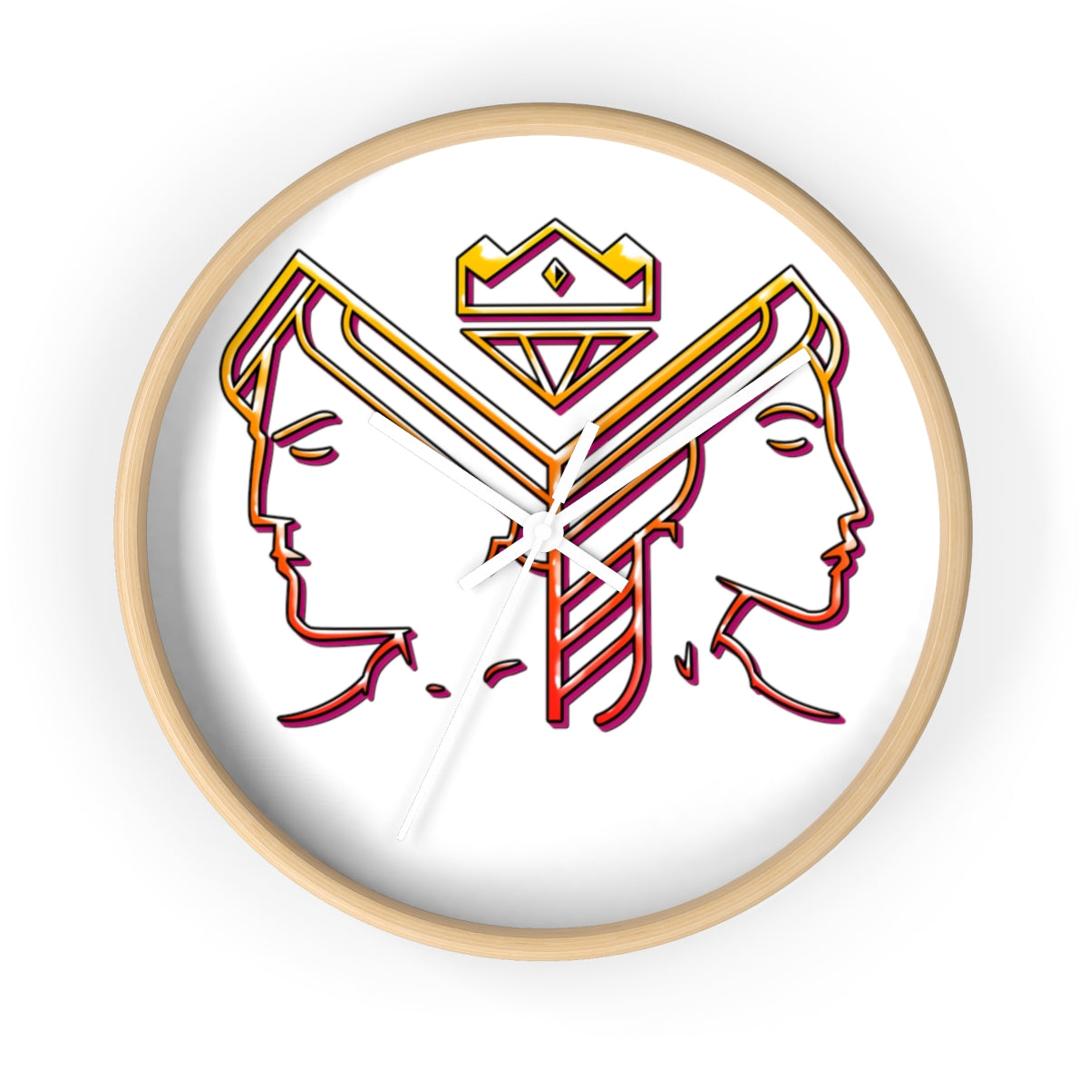 Kings N Queens of Posh Logo Wall clock